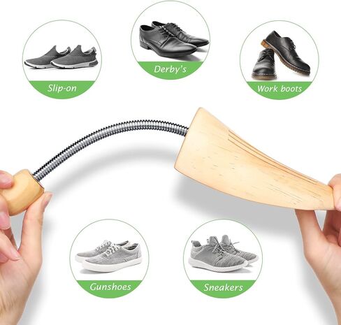 10 Pairs Cedar Shoe Trees for Men Pine Shoe Trees Solid Wood Shoe Tree Boot Tree Smooth Wooden Shoe Stretcher Portable Cedar Shoe Shape Holder for Men Women in Saudi Arabia