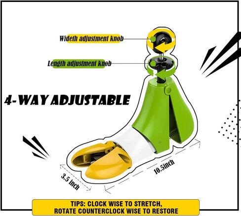 اداة تمديد الاحذية للرجال والنساء لأحذية رعاة البقر، قابلة للتعديل لتوسيع الاحذية للاحذية الرياضية مع فرشاة لتنظيف الاحذية in Kuwait