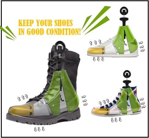 اداة تمديد الاحذية للرجال والنساء لأحذية رعاة البقر، قابلة للتعديل لتوسيع الاحذية للاحذية الرياضية مع فرشاة لتنظيف الاحذية in Kuwait