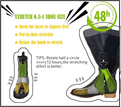 اداة تمديد الاحذية للرجال والنساء لأحذية رعاة البقر، قابلة للتعديل لتوسيع الاحذية للاحذية الرياضية مع فرشاة لتنظيف الاحذية in Kuwait