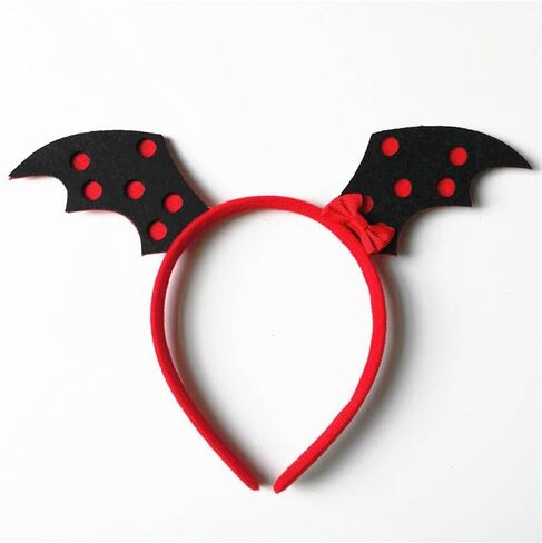 Anlicany 3 عبوات من عصابة رأس جناح الخفافيش للهالوين، غطاء رأس جناح الخفاش الشيطان لحفلات الهالوين، طوق شعر الهالوين للنساء in Kuwait