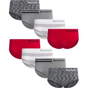 Reebok Women's Underwear - Seamless Hipster Briefs (8 Pack)