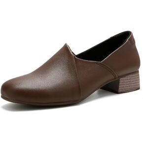 UZB Loafers for Women Dress Shoes Slip On Shoes Low Heel Casual Work Office Dressy Shoes