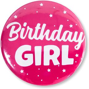 دبابيس شارة عيد ميلاد سعيد للأطفال والأولاد والبنات من It's My Birth Button، شارات عيد ميلاد للنساء أو الرجال، مستلزمات تزيين الحفلات (أزرق وأبيض) in Kuwait