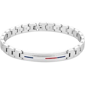 Tommy Hilfiger Men's Jewelry Link Bracelet, Color: Silver (Model: 2790313) in Saudi Arabia