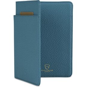 Vaultskin KENSINGTON Passport and Vaccine Card Holder for Travel with RFID Blocking, Leather Card Case Cover for Men and Women