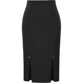 Belle Poque Women Midi High Waist Office Stretchy Pencil Skirt with Bow-Knot BP587 in Kuwait