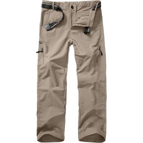 Kids Cargo Hiking Pants Boys Girls Youth Casual Lightweight Quick Dry Waterproof Outdoor Scout Uniform Pants