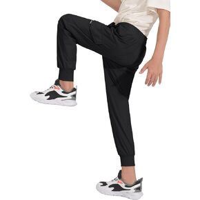 BALEAF Boy's Hiking Pants Quick Dry Youth Cargo Joggers Lightweight Elastic Waist Pants Casual Athletic Running Outdoor in Saudi Arabia