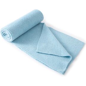 Lallier Cashmere Wool Scarf, Ultra Soft Classic Ribbed Solid Color Winter Scarf for Men and Women with Gift Box