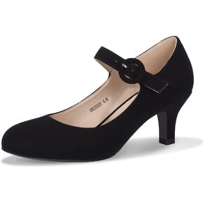 IDIFU Women's Jessy Dress Mary Jane Shoes Low Kitten Heels Closed Round Toe Office Work Wedding Pumps in Saudi Arabia
