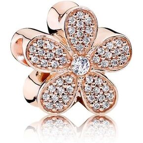 دلاية زهرة الاقحوان مطلية بالذهب الوردي, احجار كريمة, مكعب زركونيا in Kuwait