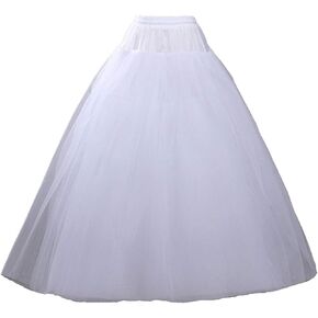 Lanbaodress المرأة 6 طبقات تول ألف خط طول الأرض بدون غطاء ثوب نسائي زلات اكسسوارات الزفاف in Kuwait