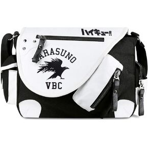 Roffatide Anime Haikyuu Messenger Bag Canvas Crossbody Bag Flap Synthetic Leather Print Shoulder Bag Satchel School Bag in Saudi Arabia