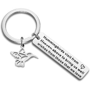 HOLLP Hummingbird Keychain Free Bird Jewelry Humming Bird Lover Keyring Gift for My Love Wishes Jewelry Hope Gift in Saudi Arabia