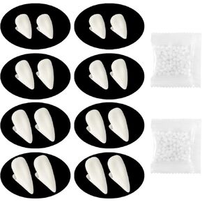 24 زوجًا من أسنان مصاصي الدماء من بونبون، 4 مقاسات من أنياب مصاصي الدماء، أسنان وهمية للهالوين لدعائم الحفلات التنكرية، ملحقات أزياء الهالوين للحفلات الأنياب in Kuwait