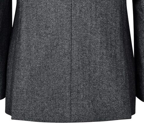 معطف رياضي رجالي من التويد المتعرج مزود بزرين وفتحة جانبية وسترات بليزر كاجوال من مزيج الصوف in Kuwait