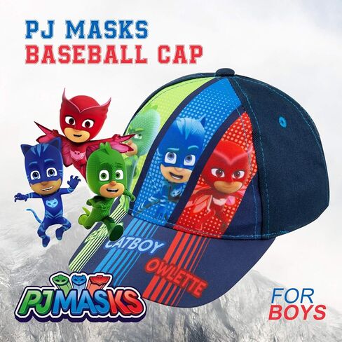 ايه بي جي اكسوساريز قبعة بيسبول للاولاد من بي جيه ماسك، قبعة جيكو، كات بوي، اوليت تناسب 3-7 سنوات in Kuwait