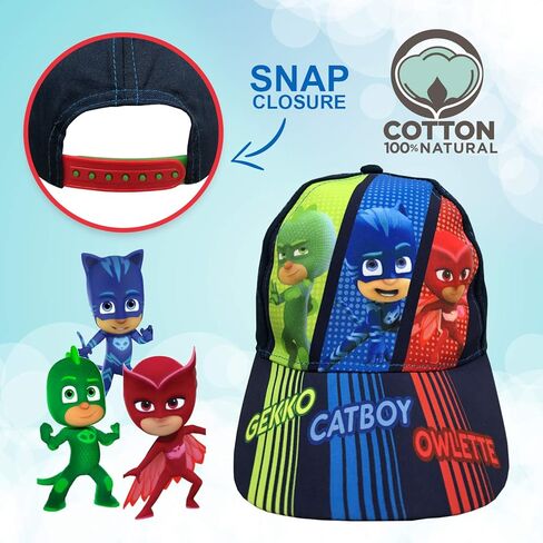 ايه بي جي اكسوساريز قبعة بيسبول للاولاد من بي جيه ماسك، قبعة جيكو، كات بوي، اوليت تناسب 3-7 سنوات in Kuwait