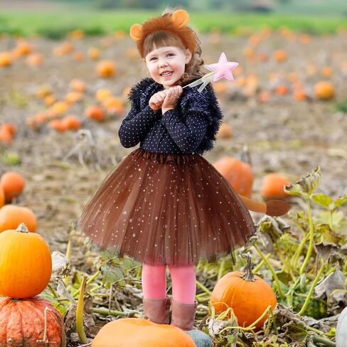 Newcotte 3 Pcs Halloween Costume Animal Tutu Ears Headband Tail Fancy Dress Costume Kit for Youth Adult Halloween Cosplay in Saudi Arabia