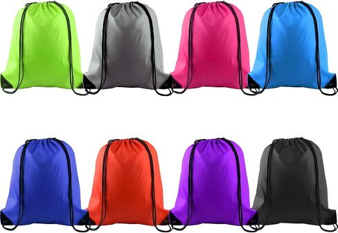KUUQA 8Pcs Drawstring Backpack Bags String Bag Cinch Sackpack Gym Bag in Saudi Arabia