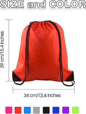 KUUQA 8Pcs Drawstring Backpack Bags String Bag Cinch Sackpack Gym Bag in Saudi Arabia
