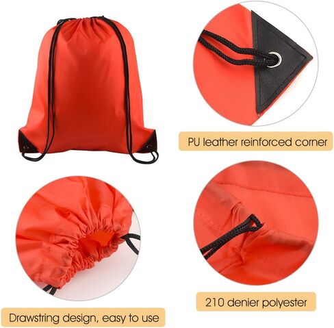 KUUQA 8Pcs Drawstring Backpack Bags String Bag Cinch Sackpack Gym Bag in Saudi Arabia