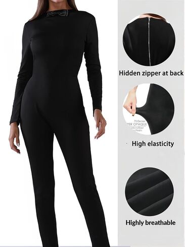 IMISHM 5 Pieces Cat woman Halloween Costume Black Catsuit For Women Halloween Cosplay Deluxe Costume in Saudi Arabia