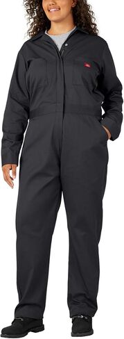 Dickies Women's Plus Size Long Sleeve Coverall, Black, 2PS in Saudi Arabia
