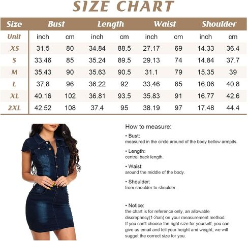 chouyatou Women's Cap Sleeve Bodycon 1/2 Button Placket Mini Denim Pencil Dress in Kuwait