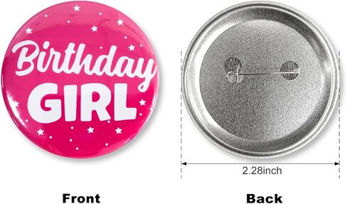 It's My Birthday Button Baby Kids Boy Girls Happy Birthday Badge Pins,Women or Men Birthday Badges Party Decorations Favors Supplies (Blue-White) in Kuwait