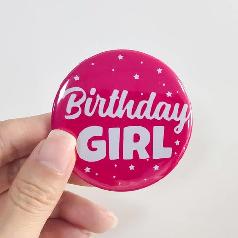 It's My Birthday Button Baby Kids Boy Girls Happy Birthday Badge Pins,Women or Men Birthday Badges Party Decorations Favors Supplies (Blue-White) in Kuwait