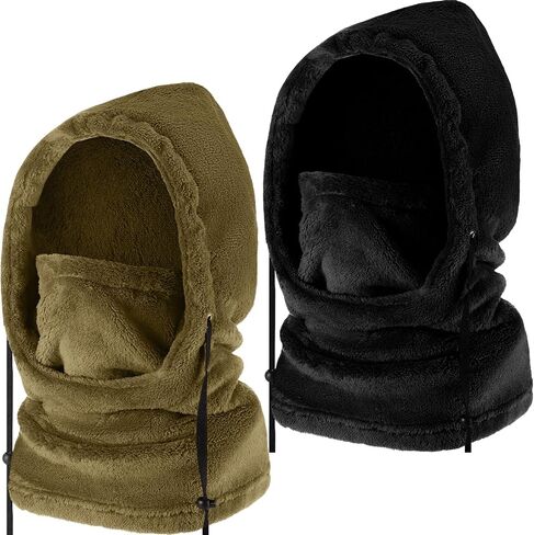 2 Pcs Ski Mask Fleece Balaclava Hood Warm Snowboard Face Warmer Cap Scarf Windproof Thermal Balaclava Hat Winter Face Mask in Saudi Arabia