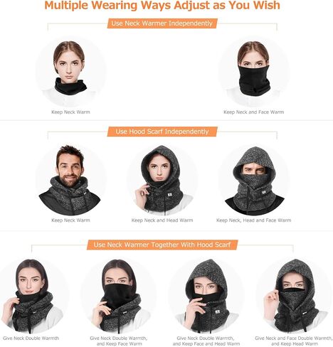Balaclava Ski Mask Winter Thermal Face Mask Cover for Men Women Warmer Windproof Breathable,Cold Gear for Skiing,Outdoor Gear in Saudi Arabia