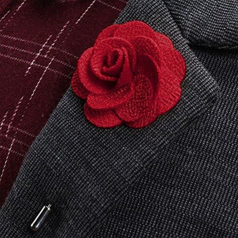 Flairs New York Gentleman's Essentials Premium مصنوع يدويًا على شكل زهرة على شكل بوتونيير in Kuwait