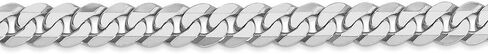 Solid 14k Yellow Gold White Gold 6.1mm Flat Curb Cuban Link Bracelet in Saudi Arabia