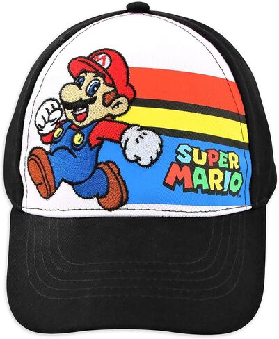 Nintendo Little Boy's Super Mario Baseball Cap, Black, Age 4-7 in Saudi Arabia