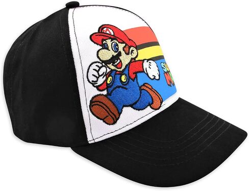 Nintendo Little Boy's Super Mario Baseball Cap, Black, Age 4-7 in Saudi Arabia
