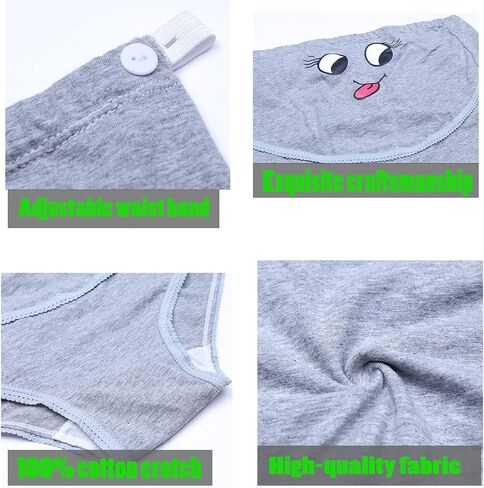 SEPMINDU Maternity Underwear Over Bump 3 Pack Cotton Pregnancy Panties High Waist Adjustable Knickers/Nursing Briefs in Saudi Arabia