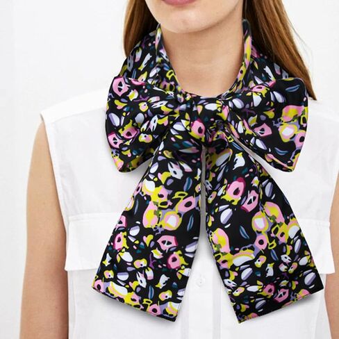LINKOM The Hatter Bow Tie Women's Printed Scarf Alice Bowties Accessories for Halloween Party Cosplay in Saudi Arabia