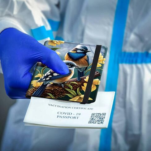 روسي جواز السفر وحامل بطاقة اللقاح، حامل جواز السفر مع فتحة بطاقة التطعيم CDC RFID حجب المحفظة وثائق السفر المنظم غطاء حامي للنساء الرجال، المكسيك العلم المكسيكي خمر in Kuwait
