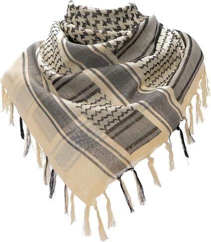 وشاح شماغ عسكري تكتيكي من القطن كوفية صحراوية وشاح عربي برقبة الرأس مع شرابة 43 × 43 بوصة in Kuwait