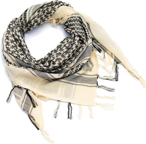 وشاح شماغ عسكري تكتيكي من القطن كوفية صحراوية وشاح عربي برقبة الرأس مع شرابة 43 × 43 بوصة in Kuwait