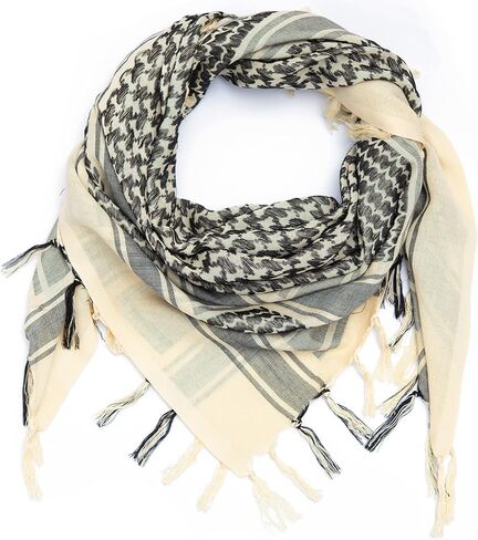 وشاح شماغ عسكري تكتيكي من القطن كوفية صحراوية وشاح عربي برقبة الرأس مع شرابة 43 × 43 بوصة in Kuwait