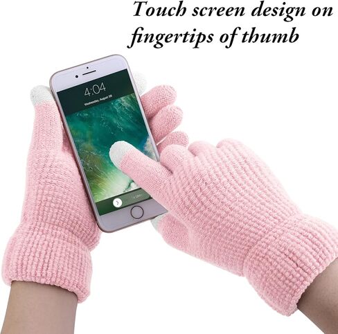 Aneco Winter Warm Knitted Scarf Beanie Hat and Gloves Set Men & Women's Soft Stretch Hat Scarf and Mitten Set in Kuwait