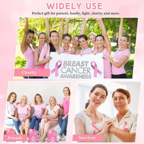 Mepase 24 Pcs Breast Cancer Awareness Hats Bulk Pink Ribbon Baseball Caps Adjustable Golf Women Hat Mesh Hats for Women Girls Breast Cancer Awareness Party Gifts in Kuwait