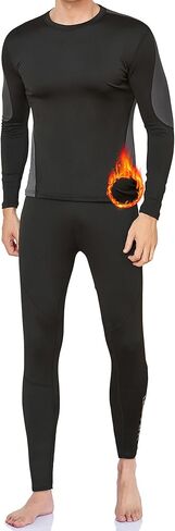 ملابس داخلية حرارية من WEERTI للرجال طويلة جونز مع طبقة أساسية رياضية مبطنة بالصوف معدات الصيد في الطقس البارد والشتاء in Kuwait