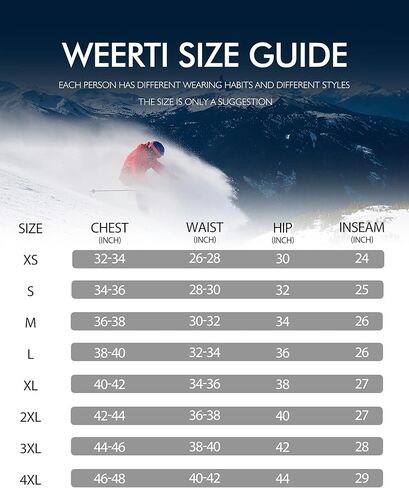 ملابس داخلية حرارية من WEERTI للرجال طويلة جونز مع طبقة أساسية رياضية مبطنة بالصوف معدات الصيد في الطقس البارد والشتاء in Kuwait