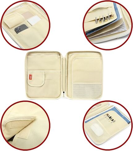 Mygreen Universal Travel Gear Organizer/Electronics Accessories Bag/Document File Bag (Large/Slim, Black) in Kuwait