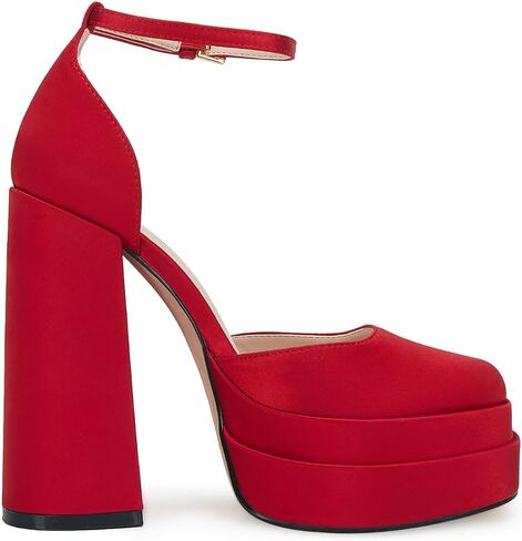 VETASTE Womens Platform Heels Chunky High Heels Ankle Buckle Strap Pumps Party Wedding Dress Shoes in Saudi Arabia
